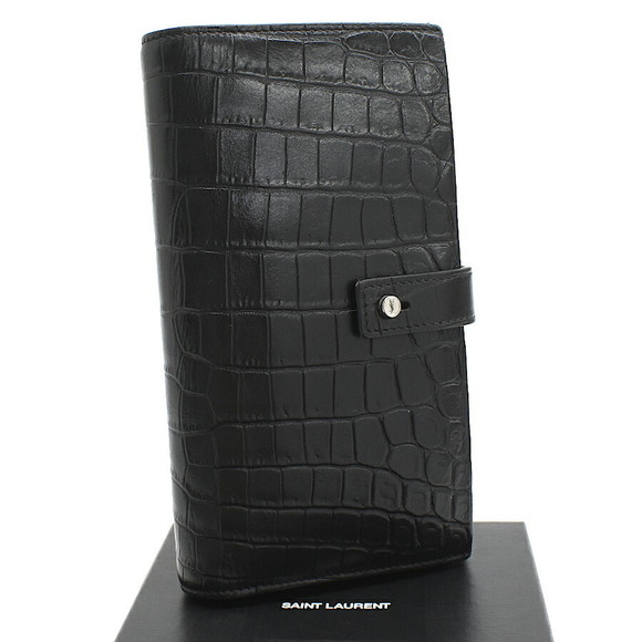 Saint Laurent Black Leather Case Long Wallet - Picture 1 of 8